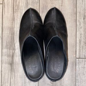 Kork-Ease black leather mules